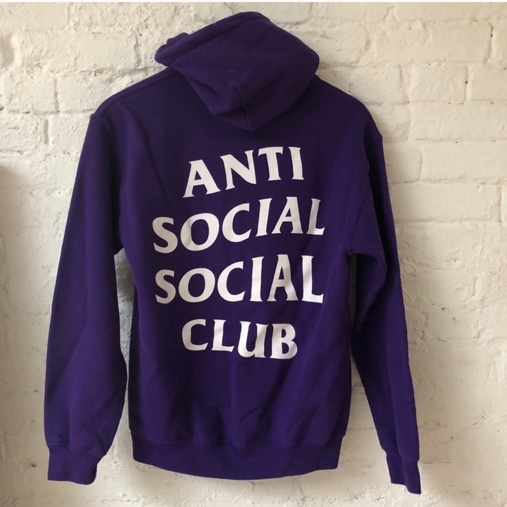 Purple Anti Social Social Club Hoodie